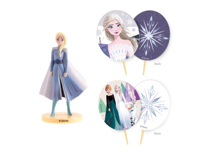 57297 3 sada dekoracii na tortu elsa frozen 3 ks
