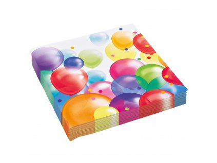 58128 1 servitky pastelove balony 33 x 33 cm