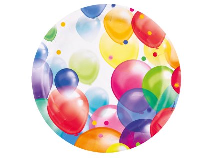 Talerze - balony pastelowe 8 szt.