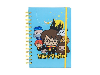 Zápisník Harry Potter Kawaii - modrý