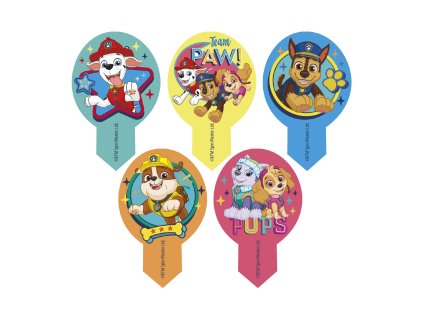 57444 3 sada jedlych dekoracii na tortu paw patrol 6 5 x 4 cm