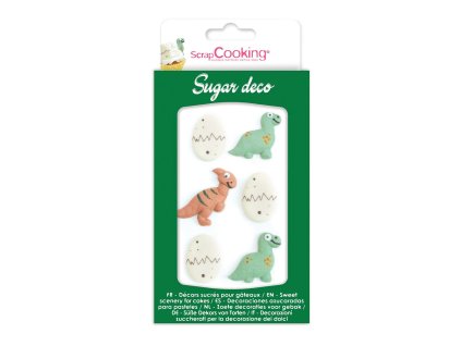 55407 jedle dekoracie na cupcakes dinosaurus 6 ks