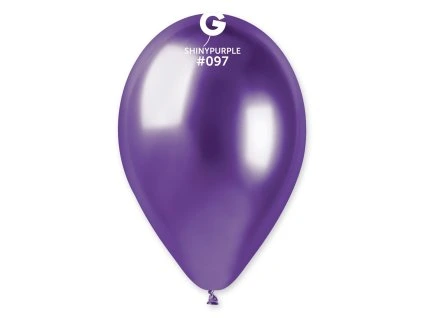 Chrómový balón - fialový 33 cm