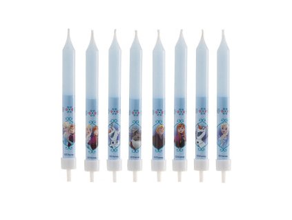 346174 DISPLAY 12 BLISTER 8 VELAS PALILLO FROZEN 9CM 6