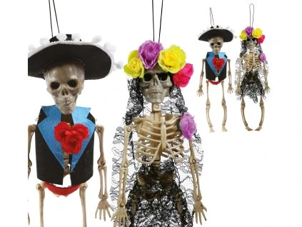 Visiaca dekorácia - Mexická kostra 1 ks