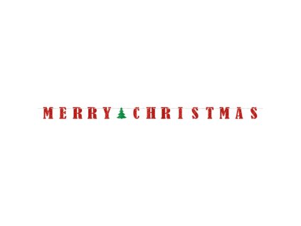 62532 vianocny banner merry christmas 365 7 x 12 7 cm