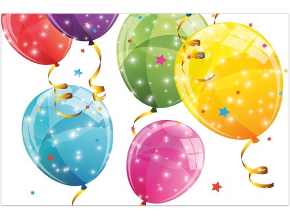 Obrus - Trblietavé balóny 120 x 180 cm