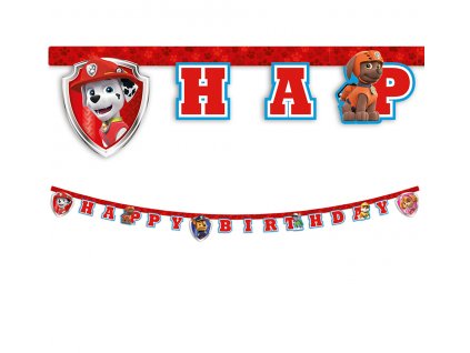 63558 banner happy birthday paw patrol