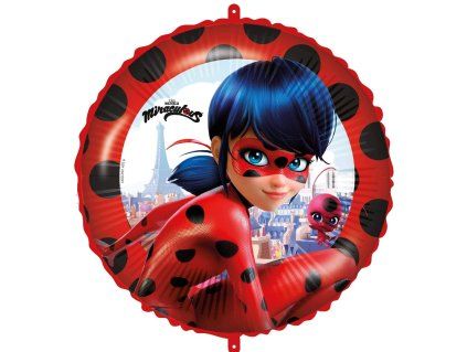Fóliový balón - Miraculous Ladybug kruh 46 cm