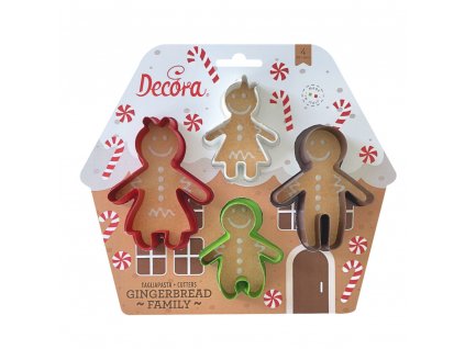 63810 sada vykrajovaciek gingerbread family 4 ks