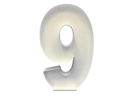 Šablóna na balóny číslo 9