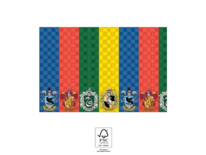 64065 1 papierovy obrus harry potter fakulty 120x180 cm