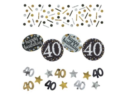 Konfetti błyszczące złote 40