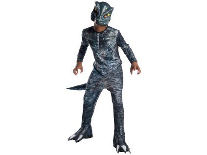 Detský kostým - Velociraptor modrý