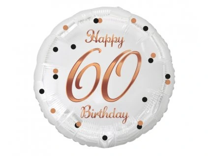 Fóliový balón - bielo/ružový 60