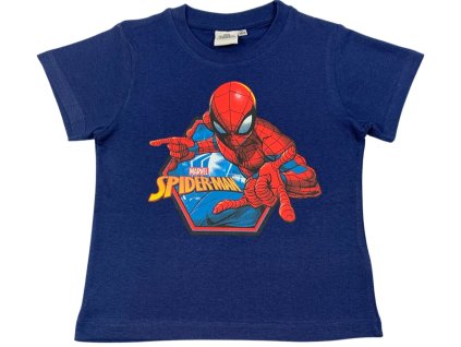 Chlapčenské tričko - Spiderman tmavomodré (Rozmiar - dzieci 104)