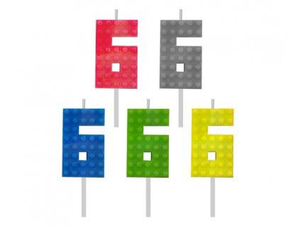 Narodeninová sviečka Lego - 6