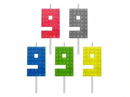 Narodeninová sviečka Lego - 9
