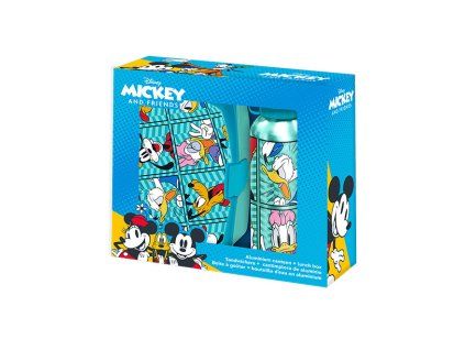 Set box na desiatu + fľaša - Mickey Mouse a priatelia