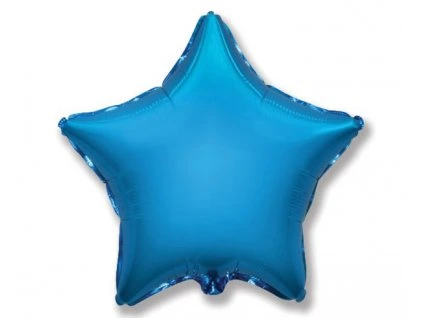 Fóliový balón hviezda - modrá 45 cm