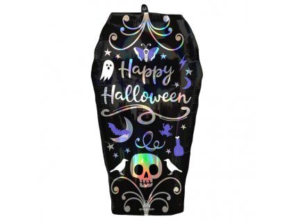 71530 foliovy balon rakva happy halloween 38 x 68 cm