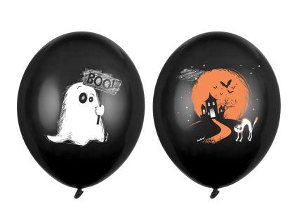 Latexový balón - Halloween Boo mix