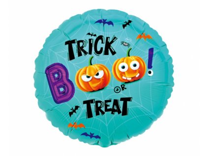 72054 foliovy balon halloween trick or treat kruh