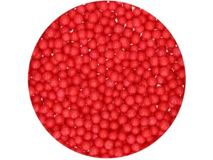 Cukrové guličky Soft Pearls - Červené 80 g