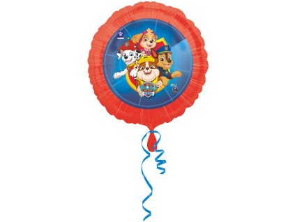 72492 foliovy balon paw patrol kruh 43 cm