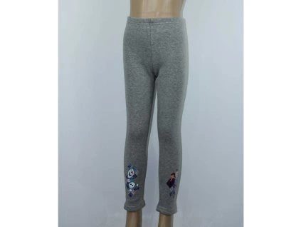 Detské zateplené legíny - Frozen sivé