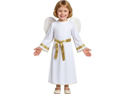 Detský kostým - Šaty Anjela (Rozmiar - dzieci S: 101-109 cm)