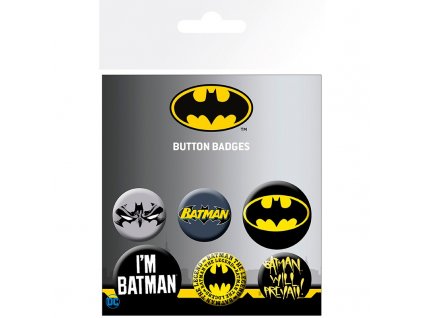 dc comics badge pack batman comics x4