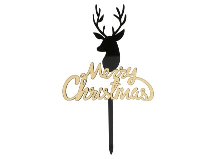 354116 CAKE TOPPER MERRY CHRISTMAS 165X10CM 1