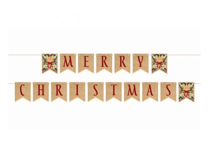 78157 papierova vianocna girlanda merry christmas