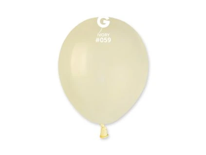 Balónik pastelový slonová kosť 13 cm