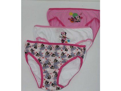 Dievčenské spodné prádlo - Minnie Mouse mix, 3 ks