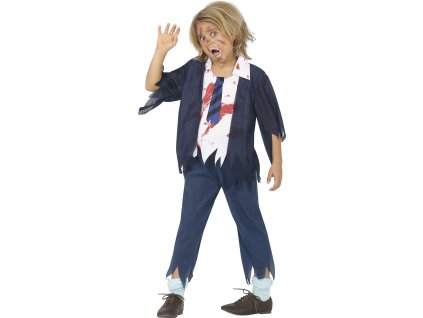 Detský kostým - Stredoškolský Zombie (Rozmiar - dzieci M)