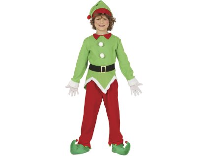 Chlapčenský kostým - Vianočný Elf (Rozmiar - dzieci XL: 143-151 cm)