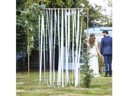 Svadobné stuhy na slávobránu - biele