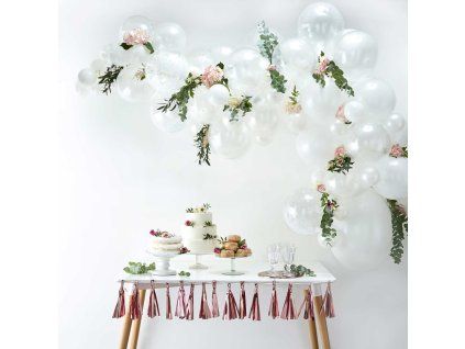 Balónová girlanda - Perleťová
