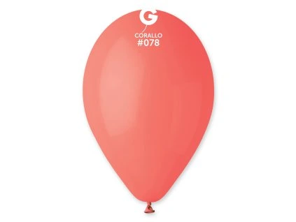 Balónik pastelový - korálový 30 cm