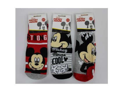 Chlapčenské ponožky s podrážkou - Mickey, 3 ks