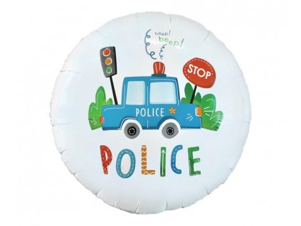 84075 foliovy balon policia 46 cm
