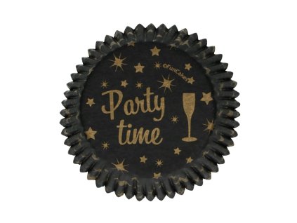Papilotki do pieczenia - Party Time czarne 48 szt.