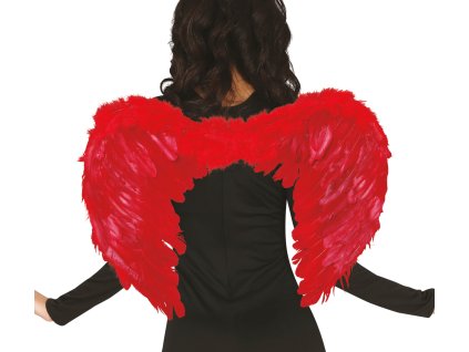 Anjelské krídla - červené 50 cm