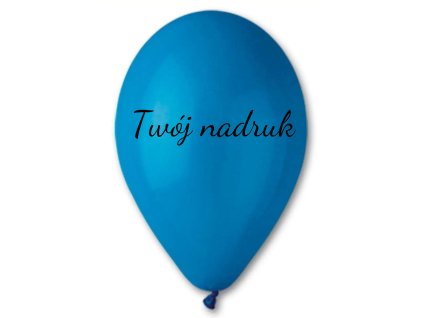 Balon z tekstem - Modrý 26 cm