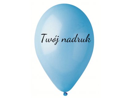 Balon z tekstem - Baby niebieski 26 cm