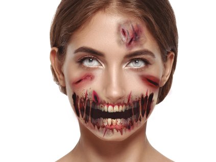 Tetovanie na tvár - Rany