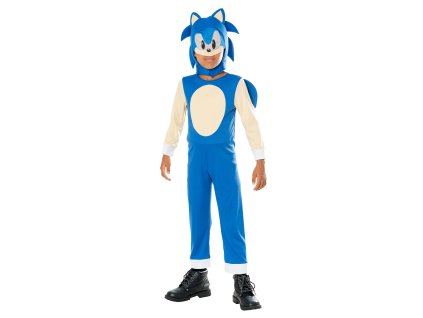 Detský kostým - Sonic, deluxe (Rozmiar - dzieci L: 128 cm)