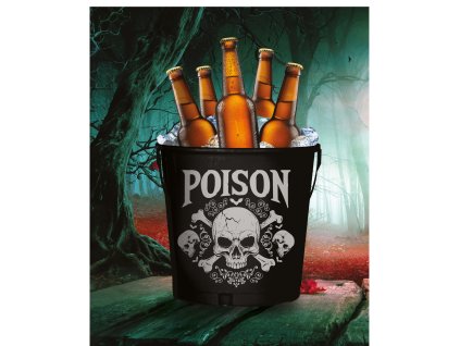 Jedovatá nádoba - kovová, čierna